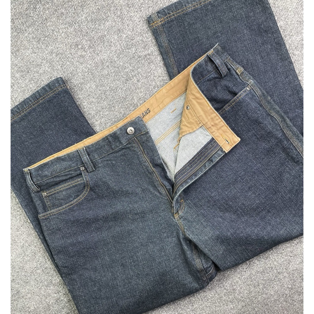 Duluth Trading Jeans Men's 44X30 Fit(42X28) Flex Ball Room Dark Wash